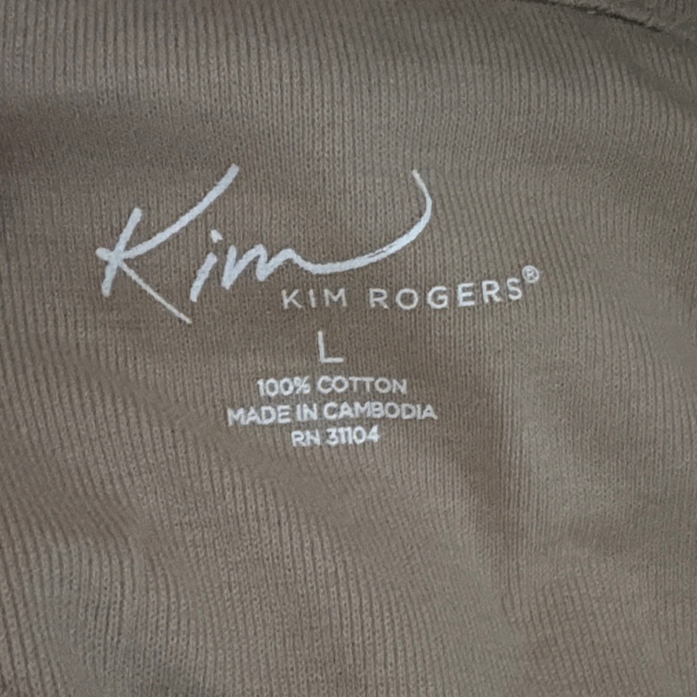 Unused Kim Rodgers Large Cheetah Print Long Sleeve Shirt - Picture 2 of 3